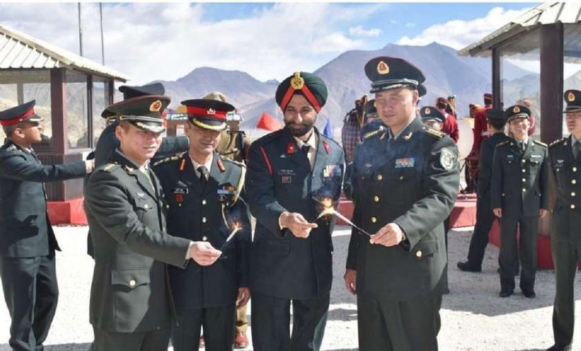 Armies of India China meet in eastern Ladakh to mark Diwali दवल