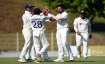 Mukesh Kumar celebrates a wicket during 2nd unofficial Test...- India TV Hindi