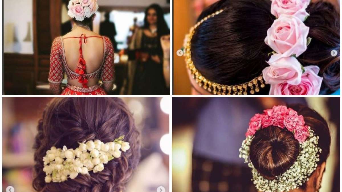 Trending floral hairstyles bride and other girls in hindi see pics and  video: Trending Floral Hairstyle: फ्लावर हेयरस्टाइल है दुल्हन के लिए  परफेक्ट, देखें कुछ लेटेस्ट हेयरस्टाइल - India TV Hindi