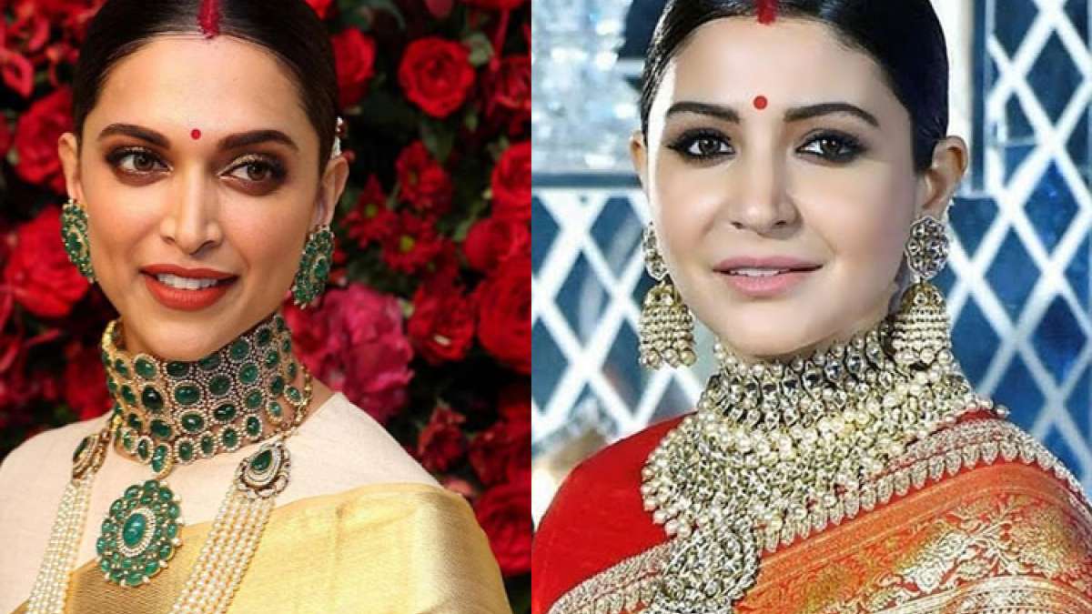 Deepika padukone reception look compared with anushka sharma : दीपिका ने अपने रिसेप्शन पर अनुष्का का लुक किया कॉपी, यूजर्स ने कहा- अनुष्का पार्ट 2 - India TV Hindi