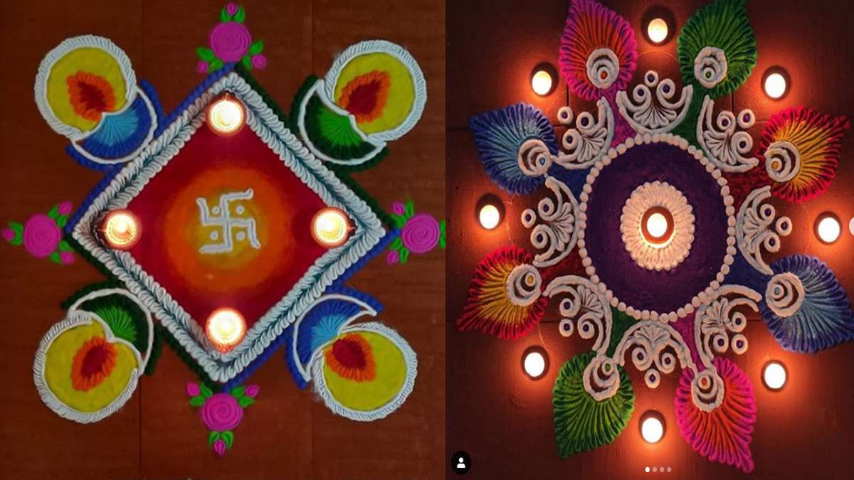 Diwali 2020 Rangoli Design best Trendy beautiful and simple ...