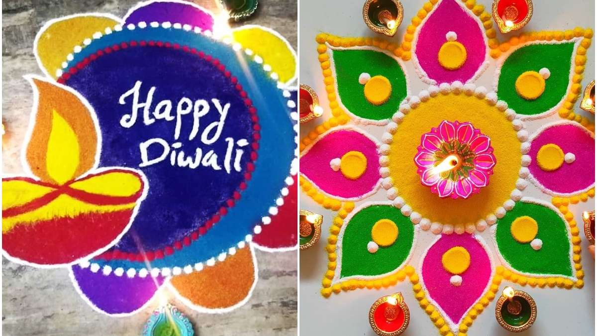 Diwali Rangoli 2021 design make beautiful rangoli at home this ...