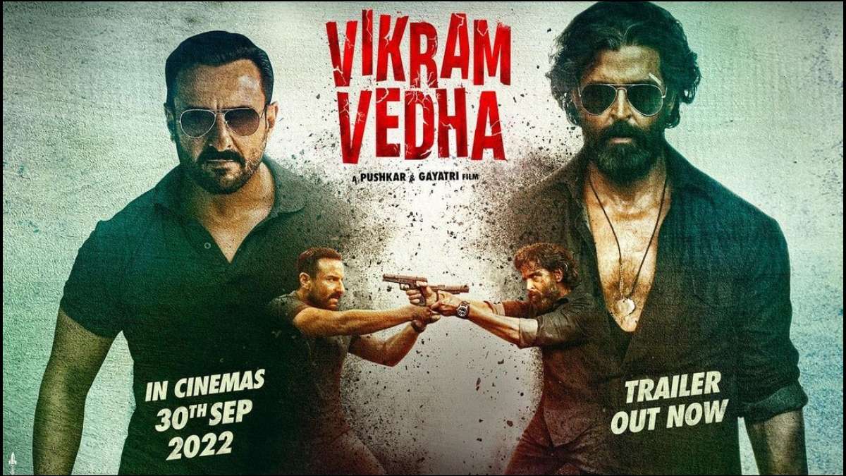 Vikram Vedha: 'विक्रम वेधा' का बड़ा धमाका, 100 देशों में रिलीज होगी Hrithik  Roshan और Saif Ali Khan स्टारर फिल्म Vikram Vedha: Big bang of 'Vikram Vedha',  Hrithik Roshan and Saif Ali