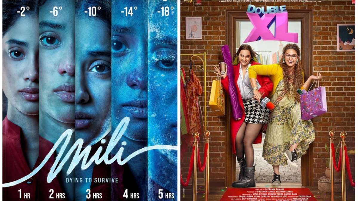Film double xl vs mili box office collection starring Janhvi kapoor Huma Qureshi Sonakshi Sinha/'Double XL' और 'Mili' के साथ आमने-सामने हैं जान्हवी कपूर और सोनाक्षी-हुमा, ओपनिंग डे पर ऐसा रहा ...