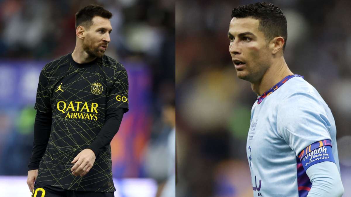 Messi vs Ronaldo Paris Saint Germain vs Saudi All-Star XI PSG beat ronaldo  team by 4-5 | रोनाल्डो की टीम पर भारी पड़ी मेसी की PSG, रोमांचक मैच में दी  मात -