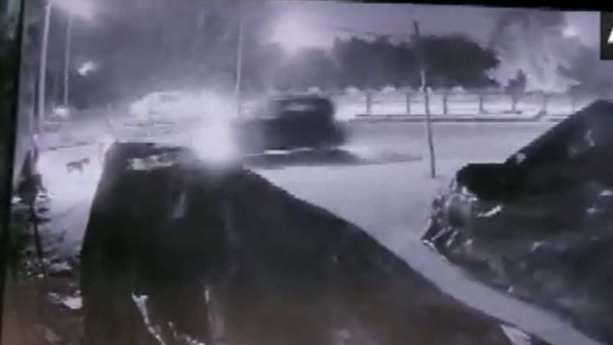Chandigarh woman hit by speeding car feeding street dog CCTV video viral । आवारा  कुत्तों को खाना खिला रही महिला को कार ने रौंदा, VIDEO आया सामने - India TV  Hindi