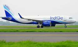 रनवे पर खड़ा इंडिगो का विमान।- India TV Paisa