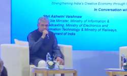 सोमवार को AI Impact Summit में बोलते हुए अश्विणी वैष्णव।- India TV Paisa