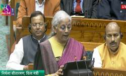 रविवार को लोकसभा में बजट पेश करतीं हुईं वित्त मंत्री निर्मला सीतारमण।- India TV Paisa