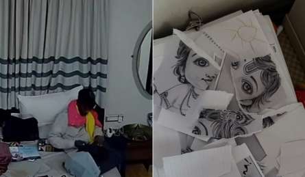 नौकर के तकिए से चाबी चुराई, बिस्तर पर बैठकर राधा कृष्ण की तस्वीर फाड़ी और फिर कैश लेकर फरार