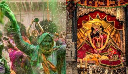 बांके बिहारी में शुरू हो गया होली का त्योहार, बसंत के रंगों में रंगे भक्तों की तस्वीरें 