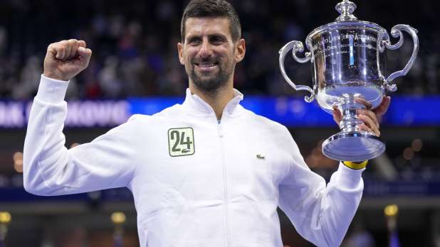 US Open 2023 Final Novak Djokovic beat Daniil Medvedev win historic 24th  Grand Slam to equal Margaret Court record। नोवाक जोकोविच ने 24वां  ग्रैंडस्लैम जीतकर किया कमाल, बना दिया ये बड़ा रिकॉर्ड -