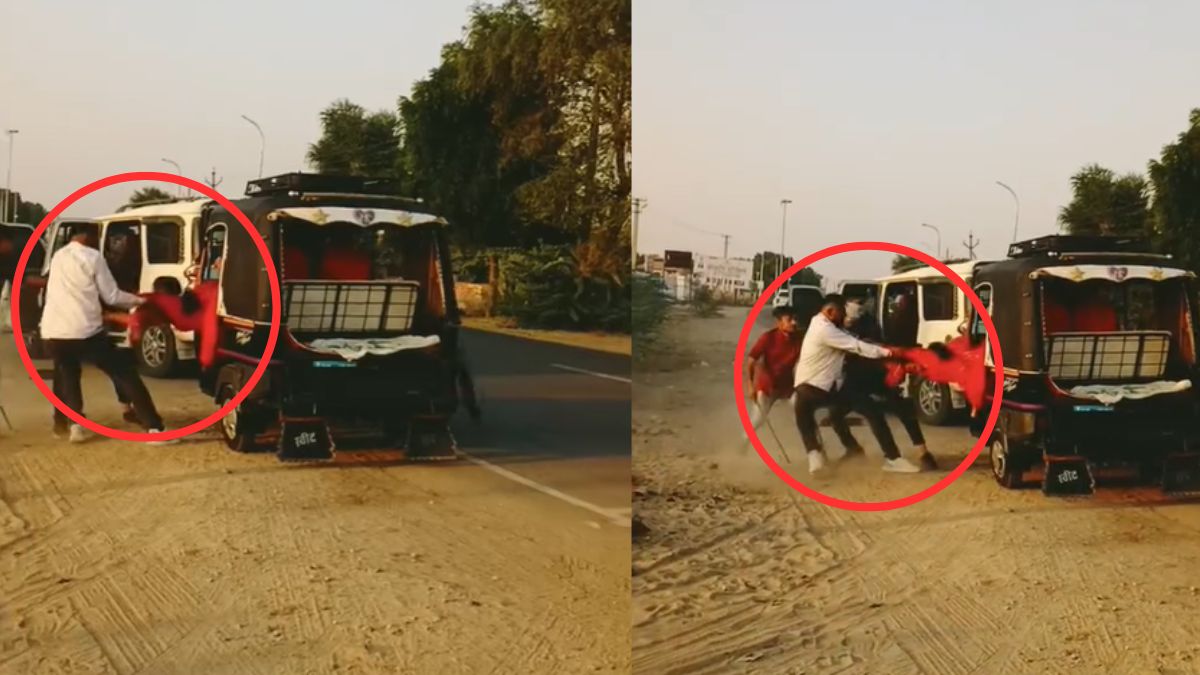 VIDEO: प्यार करने की इतनी बड़ी सजा? लव मैरिज करने वाले कपल से मारपीट, लड़की को किडनैप करके भागे बदमाश