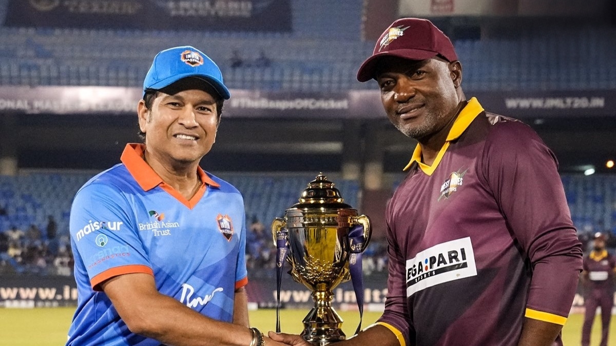 IND-M vs WI-M LIVE, IML 2025 Final: लक्ष्य का पीछा करने उतरी सचिन तेंदुलकर और अंबाति रायडू की जोड़ी