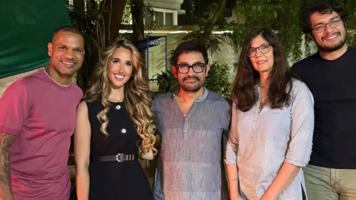शिखर धवन गर्लफ्रेंड को लिए पहुंचे आमिर खान के पास, लेडी लव गौरी से की मुलाकात, वायरल हो गई फोटो
