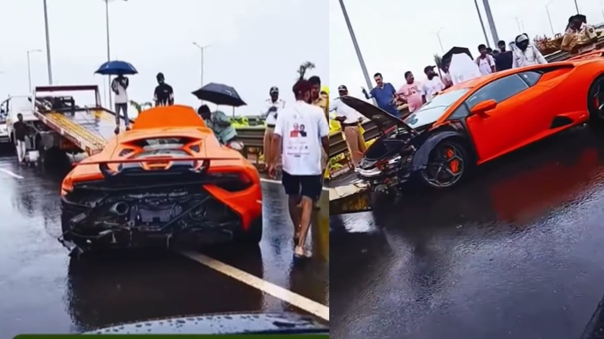 जब मुंबई में करोड़ों रुपये की लैम्बोर्गिनी हुई हादसे का शिकार, Video आया सामने