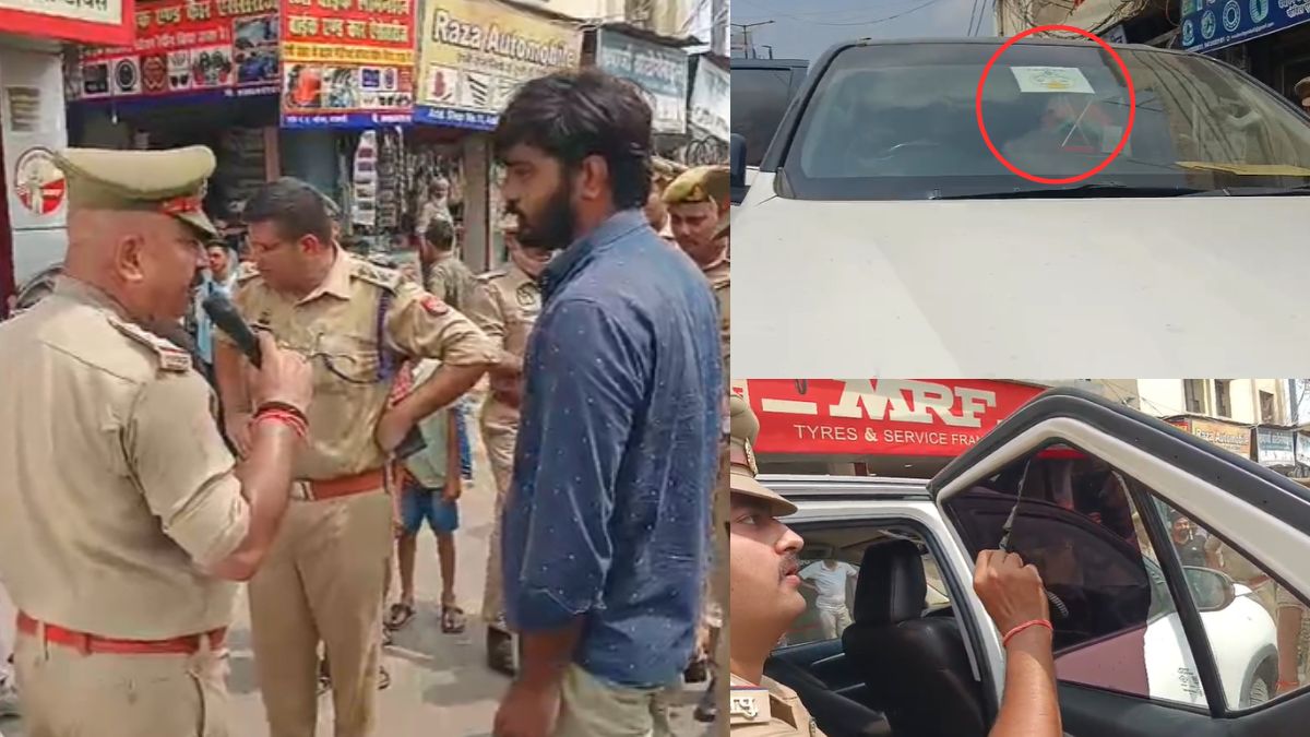वाराणसी: विधायक के रिश्तेदार होने की दिखा रहा था रौब, थानेदार ने थैंक्यू बोलकर Fortuner कार सीज की