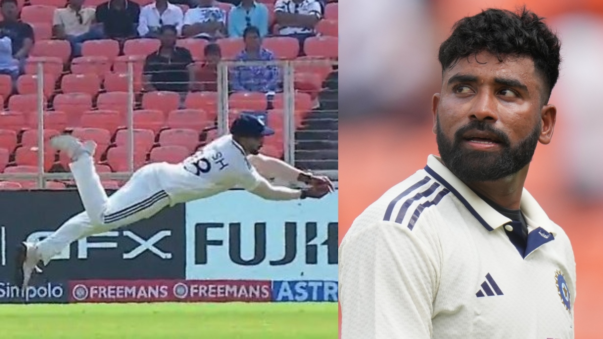 नितीश रेड्डी बने सुपरमैन, सिराज की गेंद पर हवा में उड़ते हुए पकड़ा हैरतअंगेज कैच; देखें VIDEO