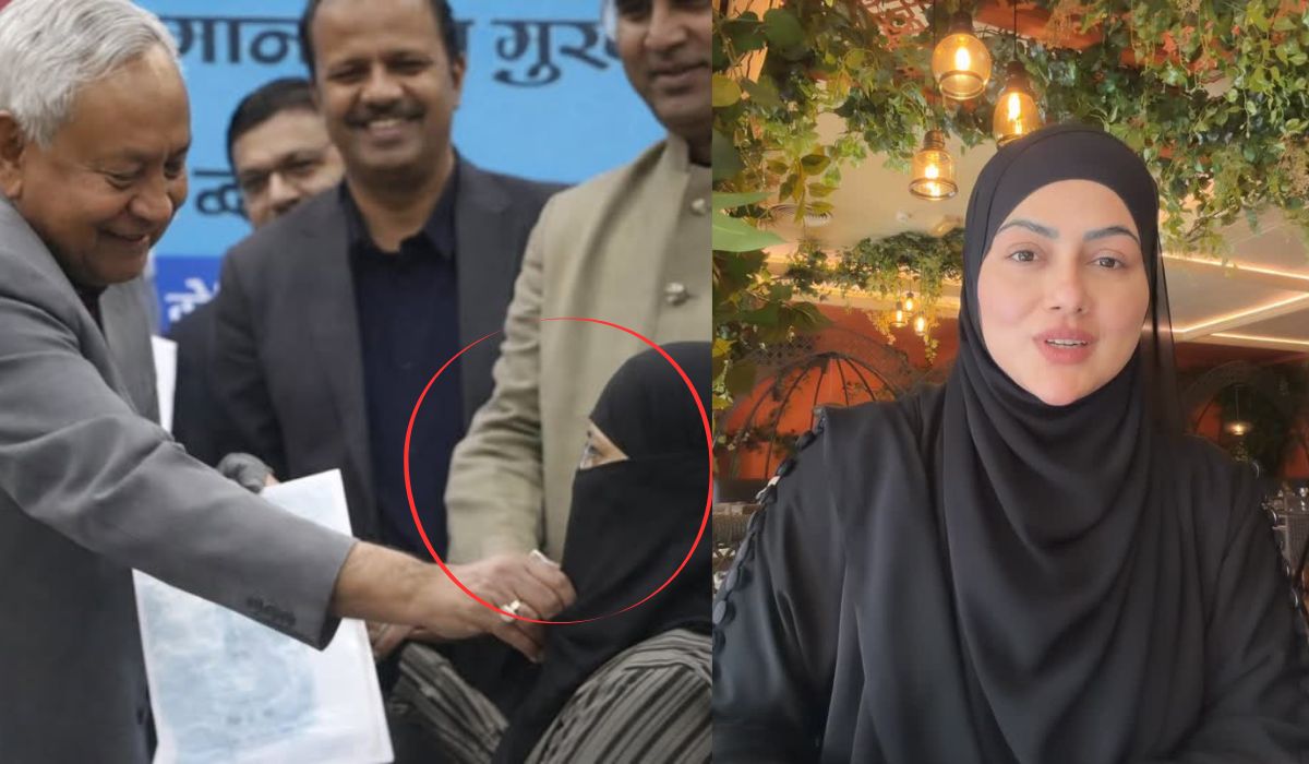 नीतीश कुमार हिजाब विवाद पर भड़कीं एक्ट्रेस सना खान, बोलीं- 'मुझे इतना गुस्सा चढ़ा कि...'