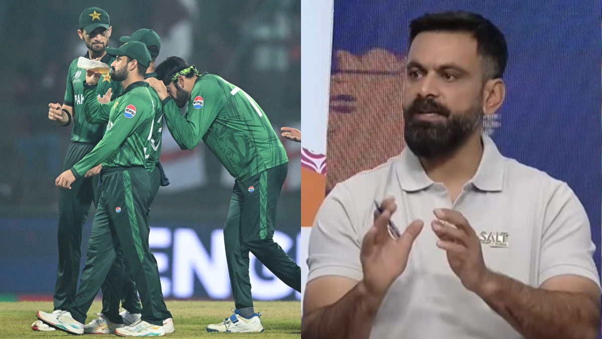 VIDEO: पाकिस्तान की हार से बौखलाए पाकिस्तान के पूर्व क्रिकेटर, लाइव TV शो में भिड़े हफीज और सकलैन