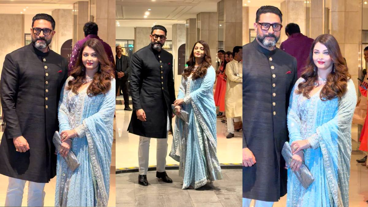 अर्जुन तेंदुलकर-सानिया चंडोक की शादी में ऐश्वर्या राय ने पति अभिषेक संग की स्टाइलिश एंट्री, वीडियो में दिख गया लवी-डवी मोमेंट