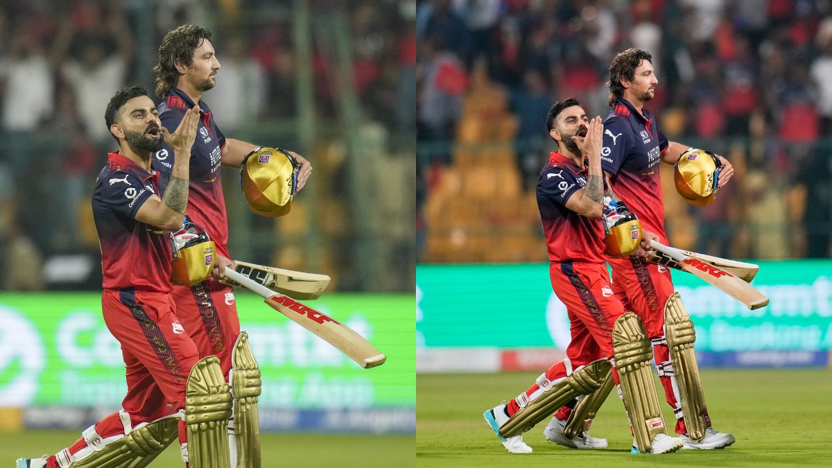 विराट कोहली ने मैच जिताने के बाद अनुष्का शर्मा को दी Flying Kiss, सोशल मीडिया पर वायरल हुआ ये मोमेंट, देखें VIDEO