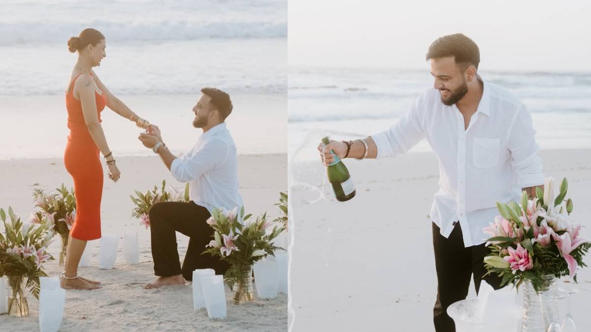 पवित्रा पुनिया ने 5 महीने बाद कराई मंगेतर की मुंह दिखाई, समंदर किनारे प्यार में डूबे आए नजर