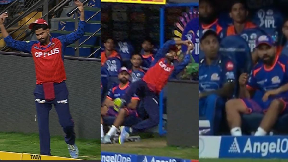 VIDEO: ये कैच था या अजूबा, वानखेड़े में बाउंड्री लाइन पर दिखा अय्यर का मैजिक, रोहित शर्मा भी रह गए दंग