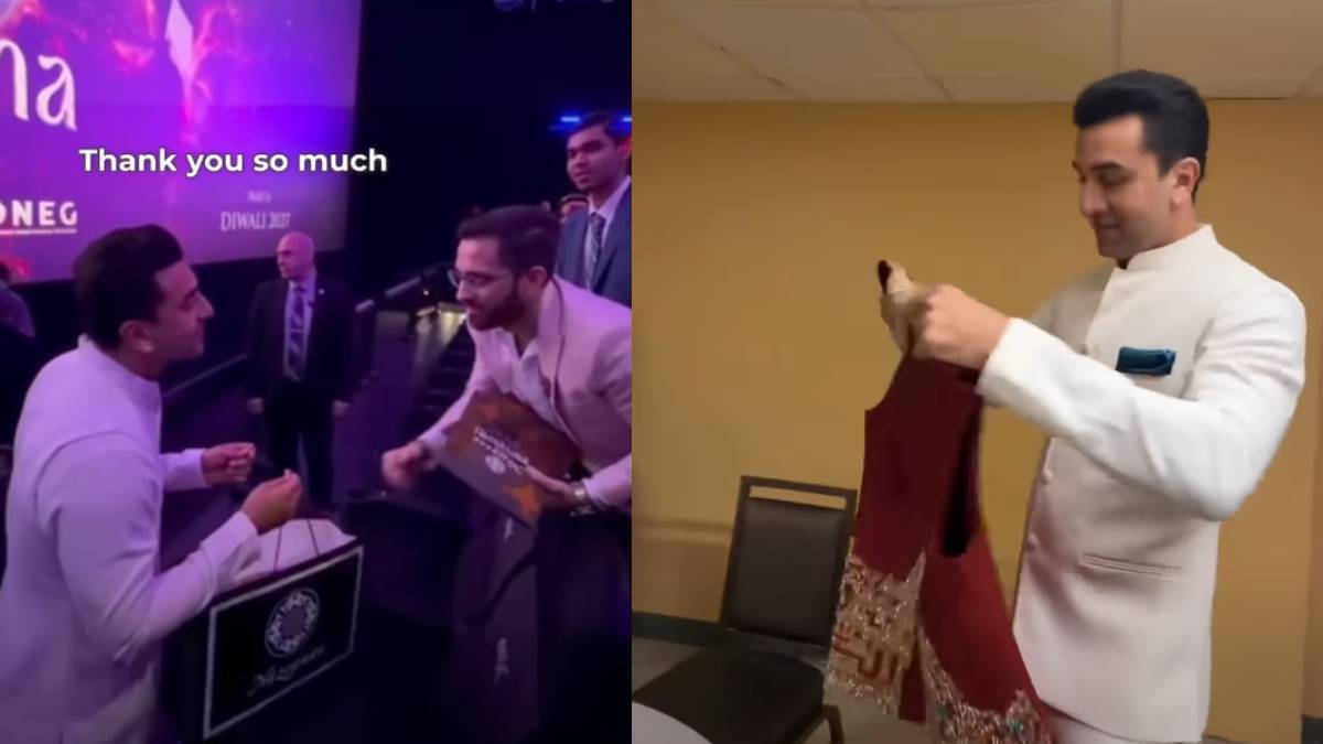 'रामायण' की रिलीज से पहले रणबीर कपूर को फैन से मिला खास तोहफा, राम मंदिर संद दिख भगवान राम की झलक