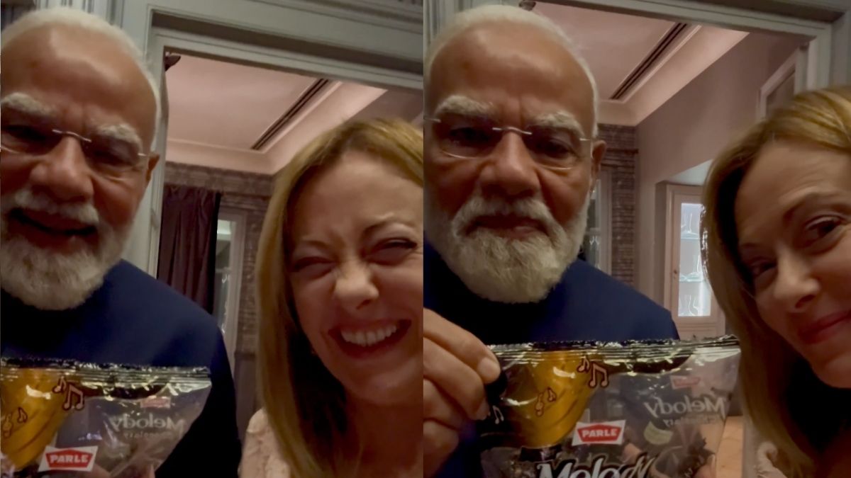 PM मोदी ने मेलोनी को दिया 'मेलोडी' का स्पेशल गिफ्ट, वीडियो में मुस्कुराते दिखे दोनों नेता