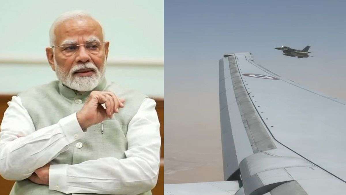          PM मोदी के प्लेन को UAE के एयरस्पेस में घुसते हुए यूं किया गया एस्कॉर्ट, सामने आया वीडियो          