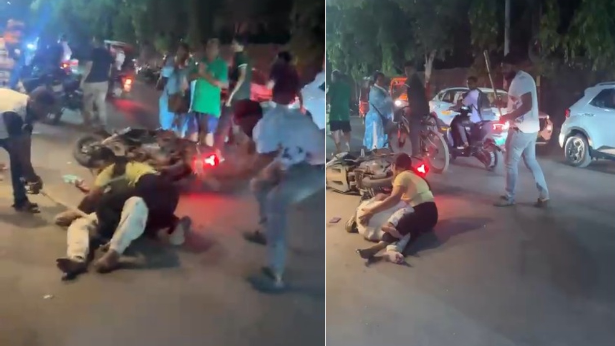 बीच सड़क पर युवक-युवती को हैवानों की तरह पीटा, सोशल मीडिया पर वायरल हो रहा Video, जानें क्या है पूरा मामला