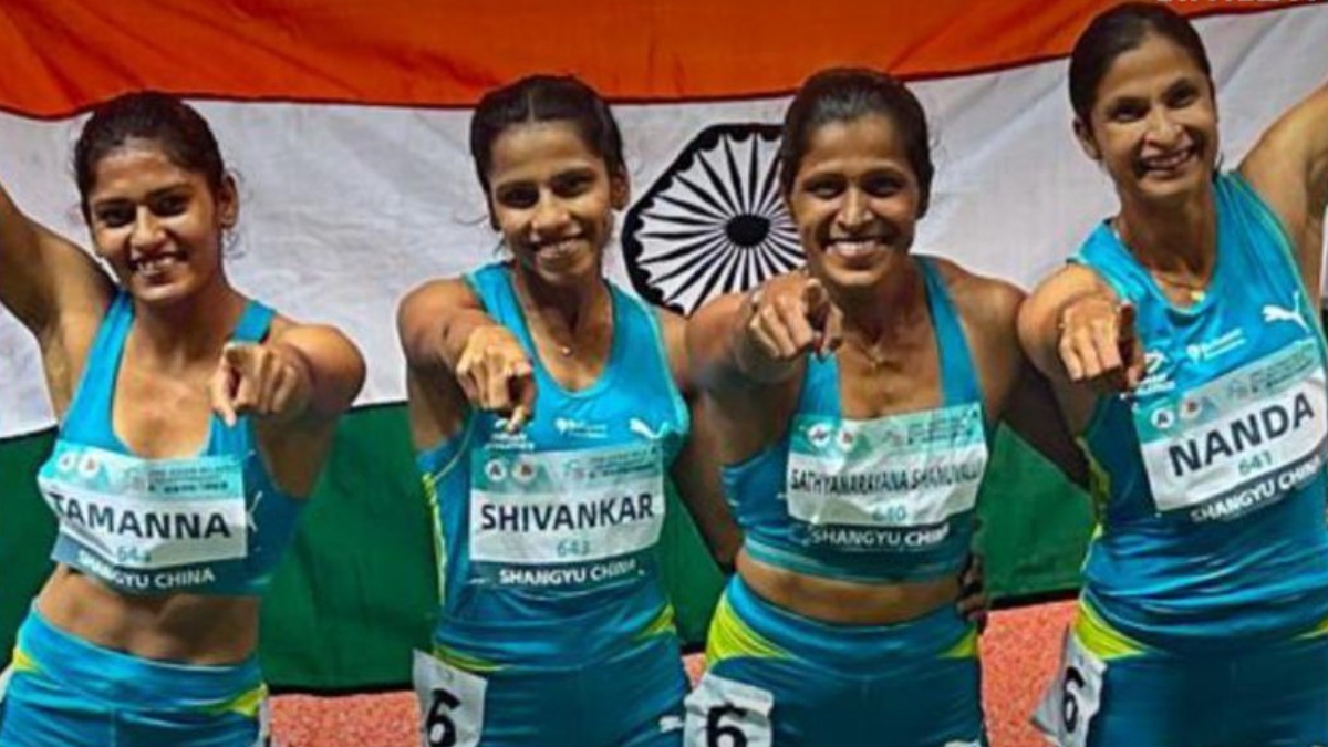 भारतीय महिला धावकों का चीन में दिखा कमाल, एशियन रिले चैंपियनशिप 2026 में 4x100 में जीता गोल्ड मेडल