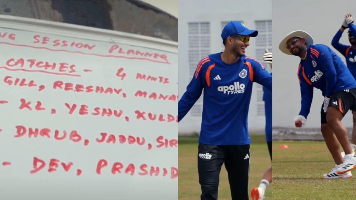 टीम इंडिया टेस्ट सीरीज से पहले जमकर बहा रही है पसीना, गिल एंड कंपनी ने नए फील्डिंग कोच के साथ की ट्रेनिंग
