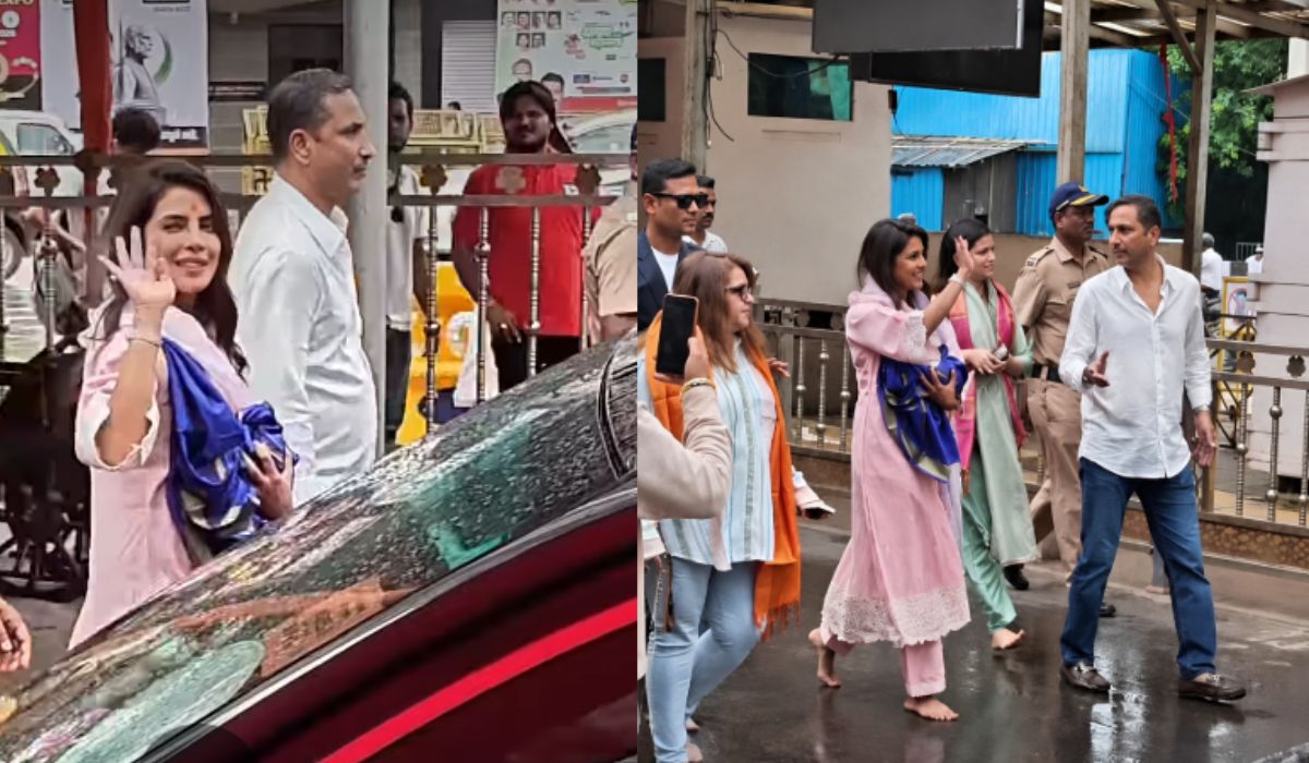 'वाराणसी' की रिलीज से पहले सिद्धिविनायक मंदिर पहुंचीं प्रियंका चोपड़ा, बप्पा का लिया आशीर्वाद