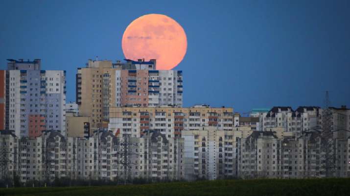 Minsk, Belarus, Supermoon