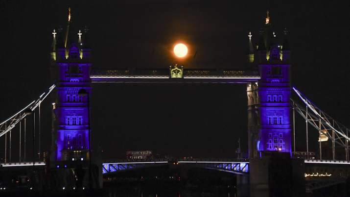 Tower Bridge, London, Supermoon