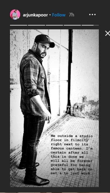 arjun kapoor instagram story