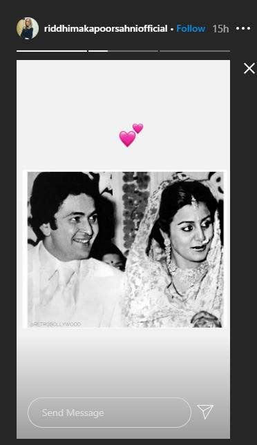 riddhima kapoor instagram story
