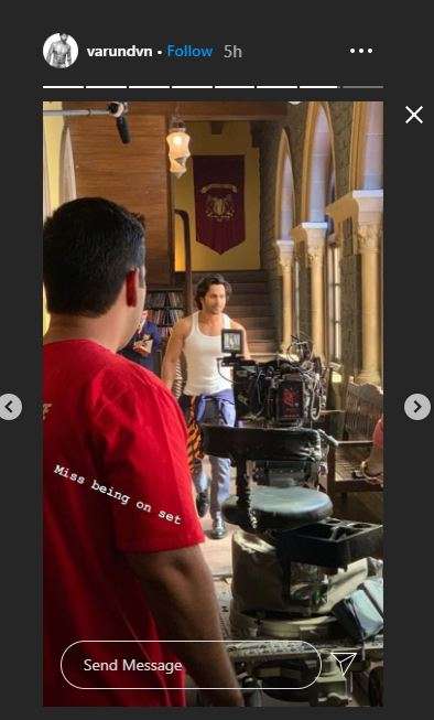 varun dhawan instagram story