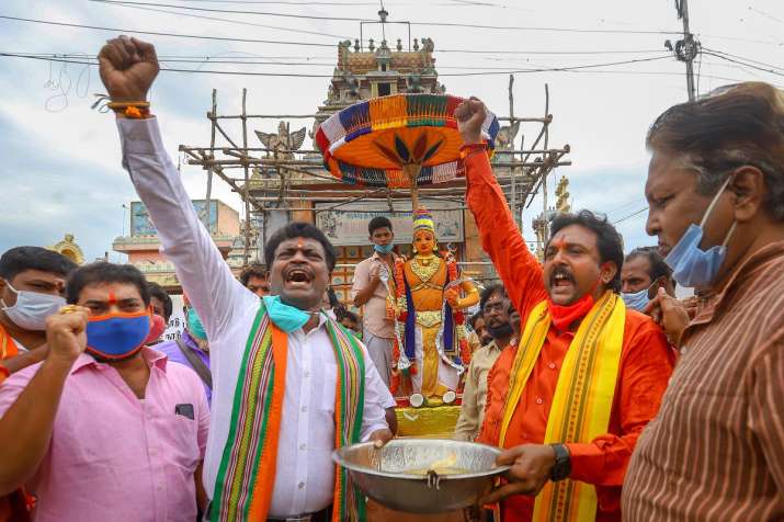 See in Latest pictures how the Ram temple was celebrated across the country तस्वीरों में देखिए कैसे 