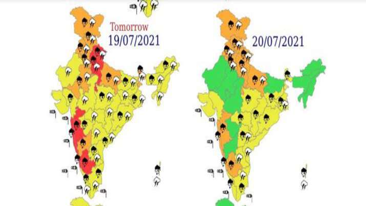 पूरे भारत में Red से लेकर Yellow अलर्ट