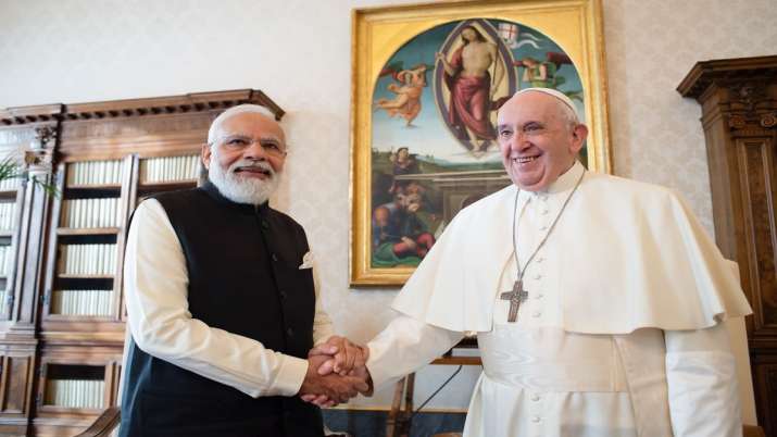 PM Modi meets Pope Francis at the Vatican