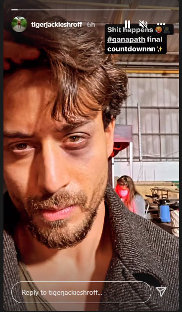  Tiger Shroff suffers eye injury while shooting for Ganapath share pic in instagram