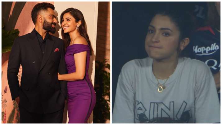 Virat Kohli के आउट होते ही अनुष्का शर्मा के चेहरे की उड़ी हवाइयां, कैमरे में कैद हुआ एक्ट्रेस का रिएक्शन