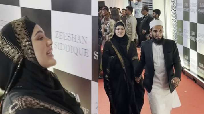 बाबा सिद्दीकी की इफ्तार पार्टी में प्रेग्नेंट सना खान को खींचते दिखे पति अनस, ट्रोल के बाद एक्ट्रेस ने दी सफाई