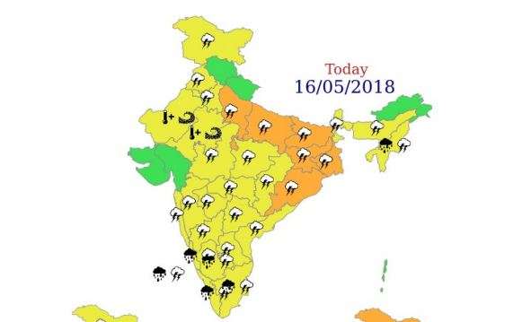 IMD issues thunderstorm and squall warning for 25 states 
