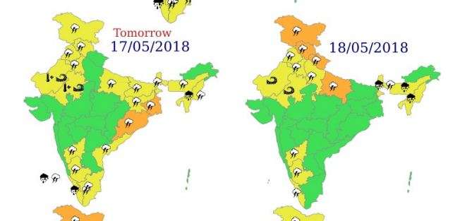 IMD issues thunderstorm and squall warning for 25 states 
