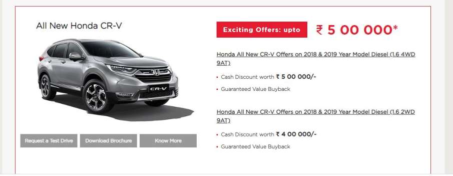 buy your favourite Honda car at an amazing discount