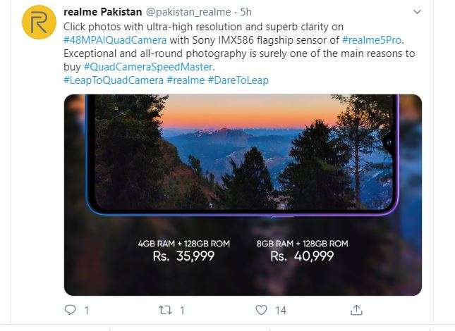 Realme and Xiaomi smartphones in India and Pakistan have such a difference in price
